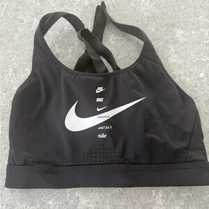 Nike Women's Black and White Sports Bra